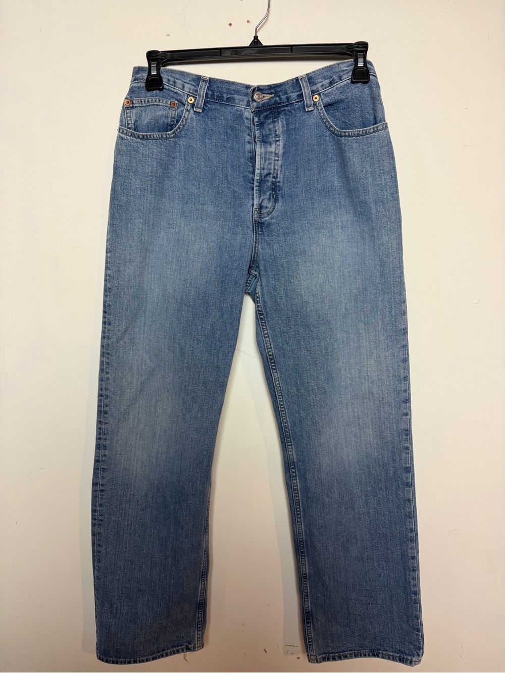 Gap Loose Jeans Womenās 12 Regular Medium Wash 100% Cotton Button Fly Denim
